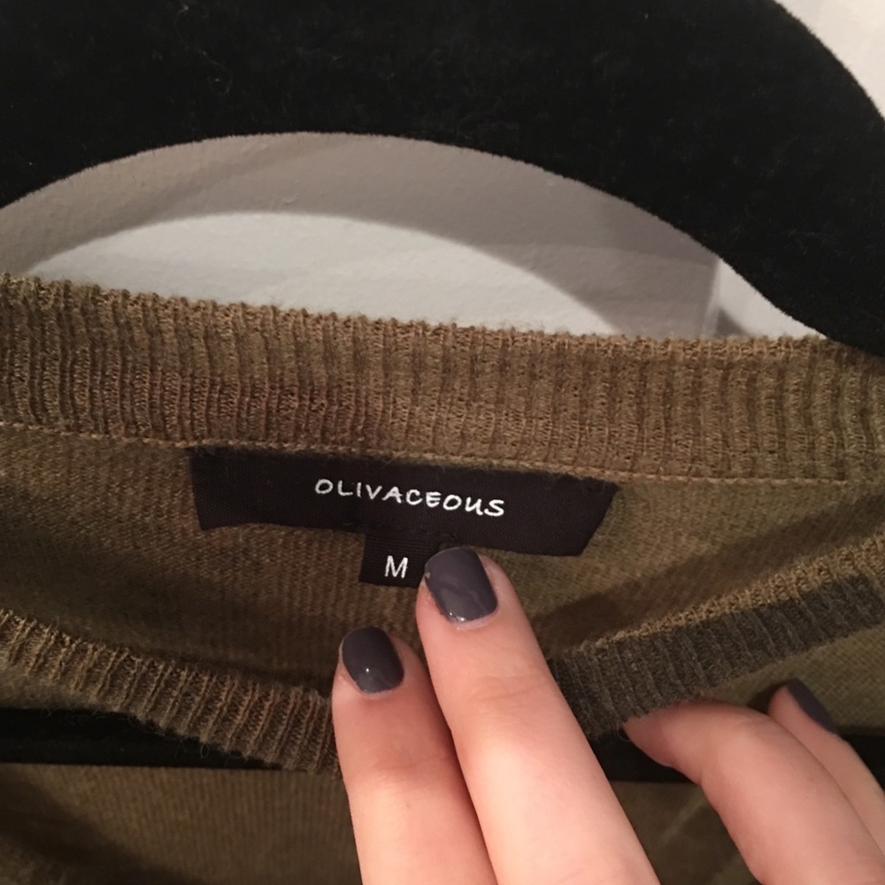 Olivaceous Army Sweater - Picture 3 of 4